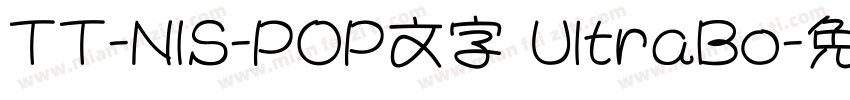 TT-NIS-POP文字 UltraBo字体转换